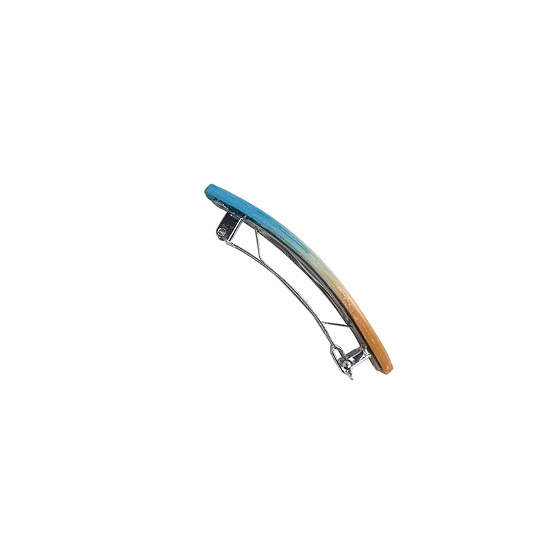 BARRETTE M TURQUOISE-ECRU-OCRE – Image 2