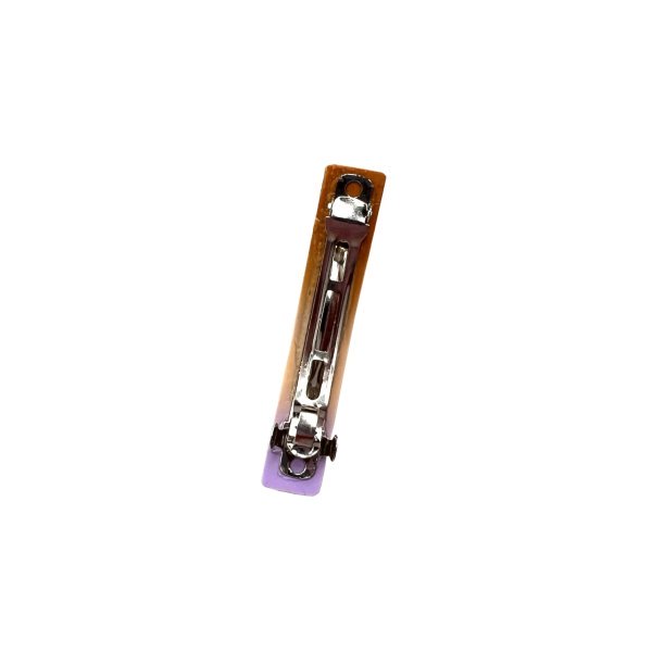 BARRETTE M LILAS-ECRU-OCRE – Image 3