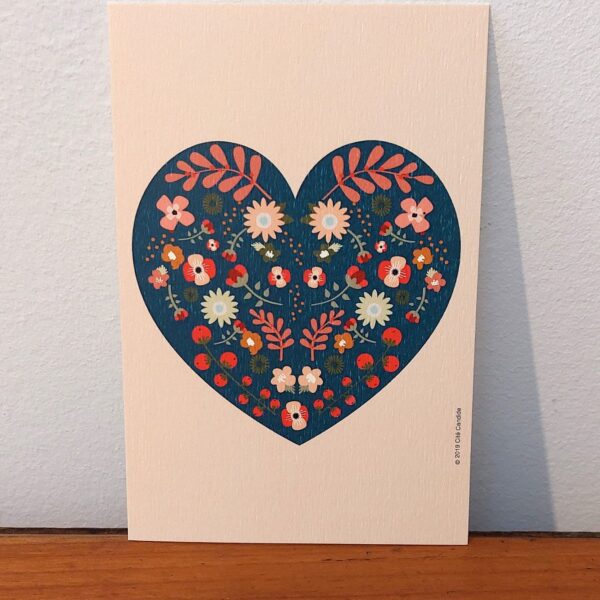 CARTE "COEUR BLEU"