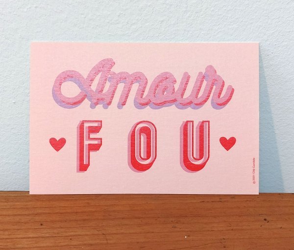 CARTE "AMOUR FOU"