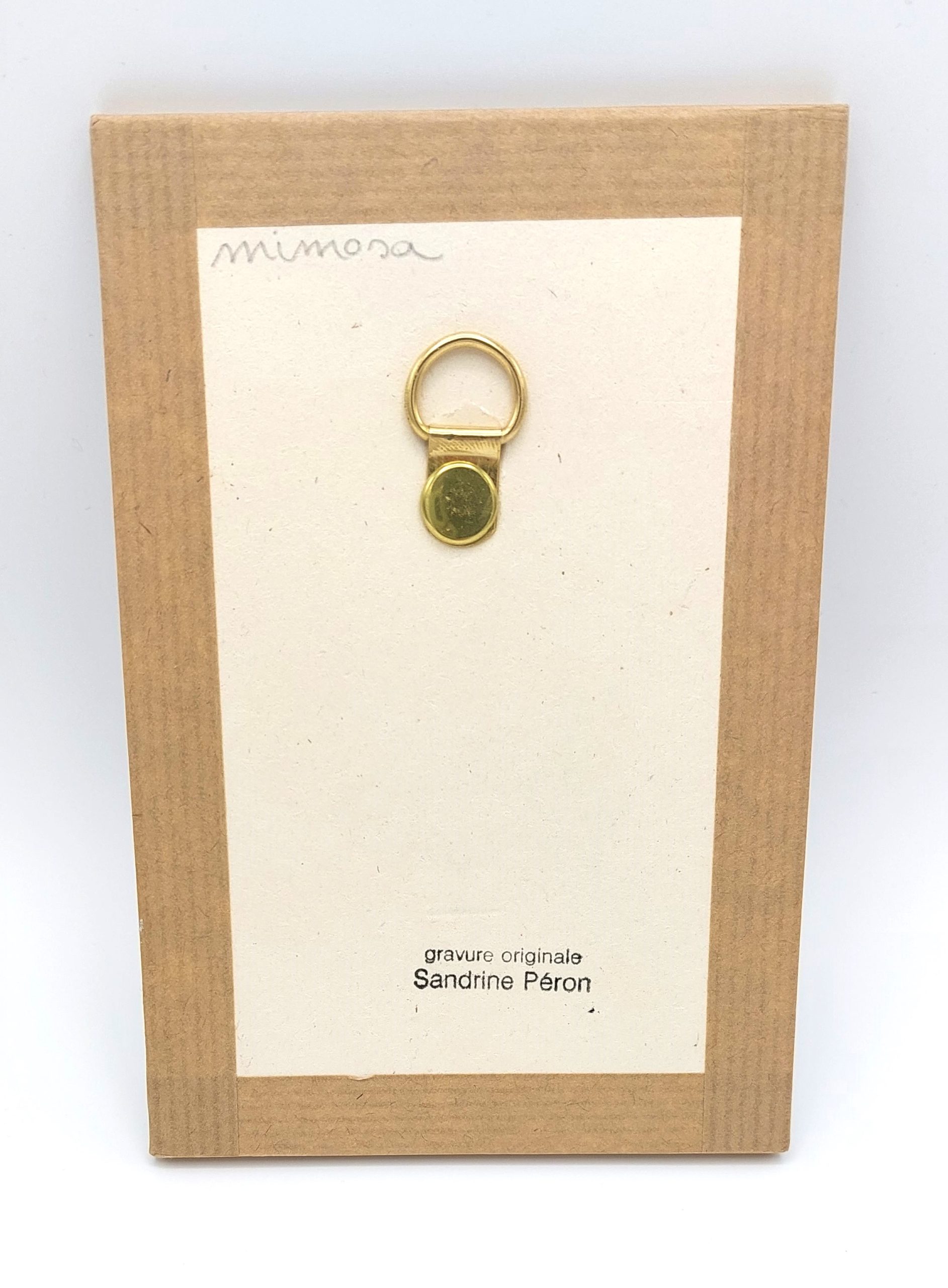 gravure "mimosa" format 10x15cm – Image 4