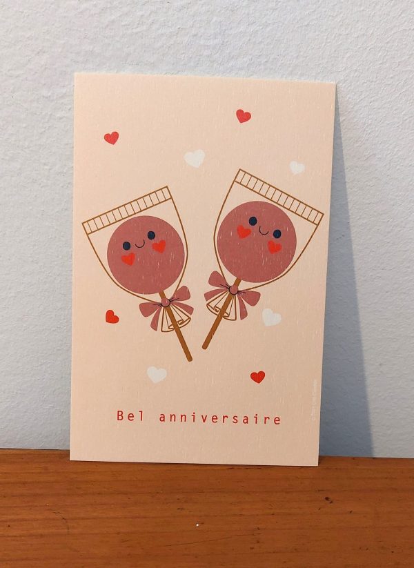 CARTE "SUCETTES" BEL ANNIVERSAIRE