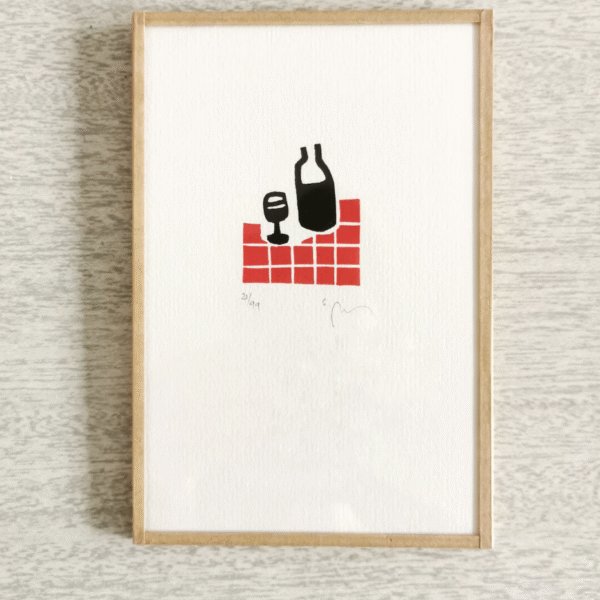 gravure "à carreau" format 10x15cm