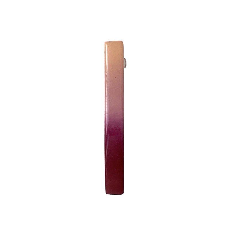 PINCE BARRETTE L ECRU-ROSE-BORDEAUX