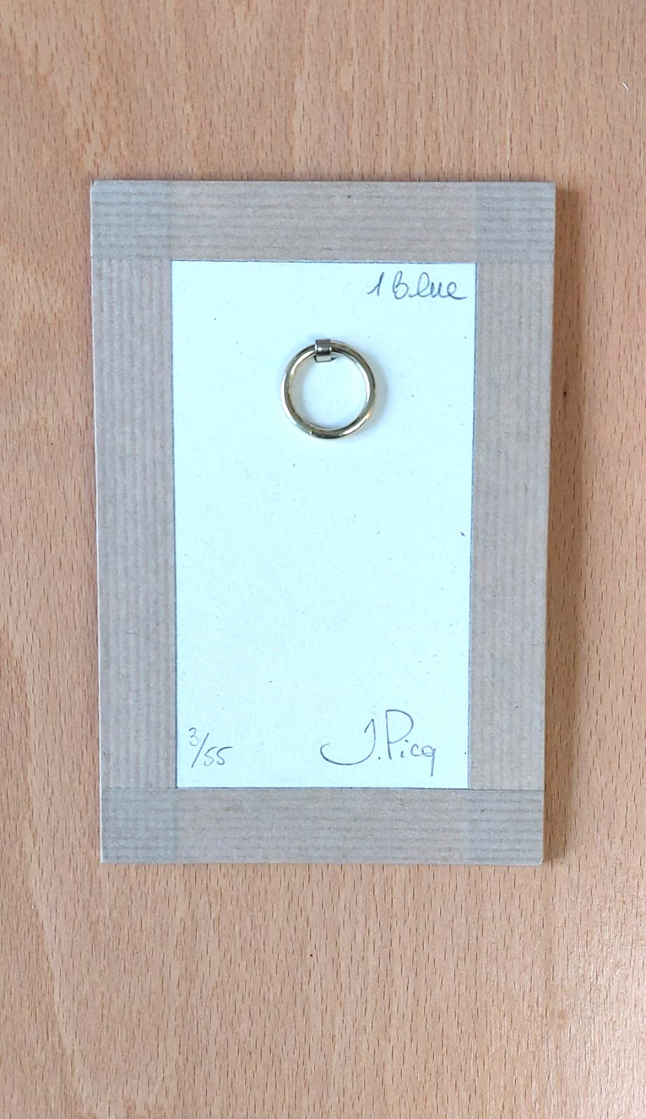 Eau-forte "FLEURS 1 BLUE" FORMAT 10x15 cm – Image 2
