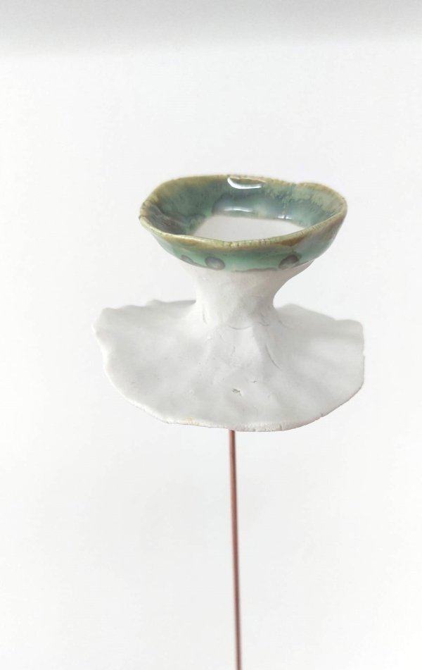 MA "PETITE FLEUR EN PORCELAINE" EMAIL VERT