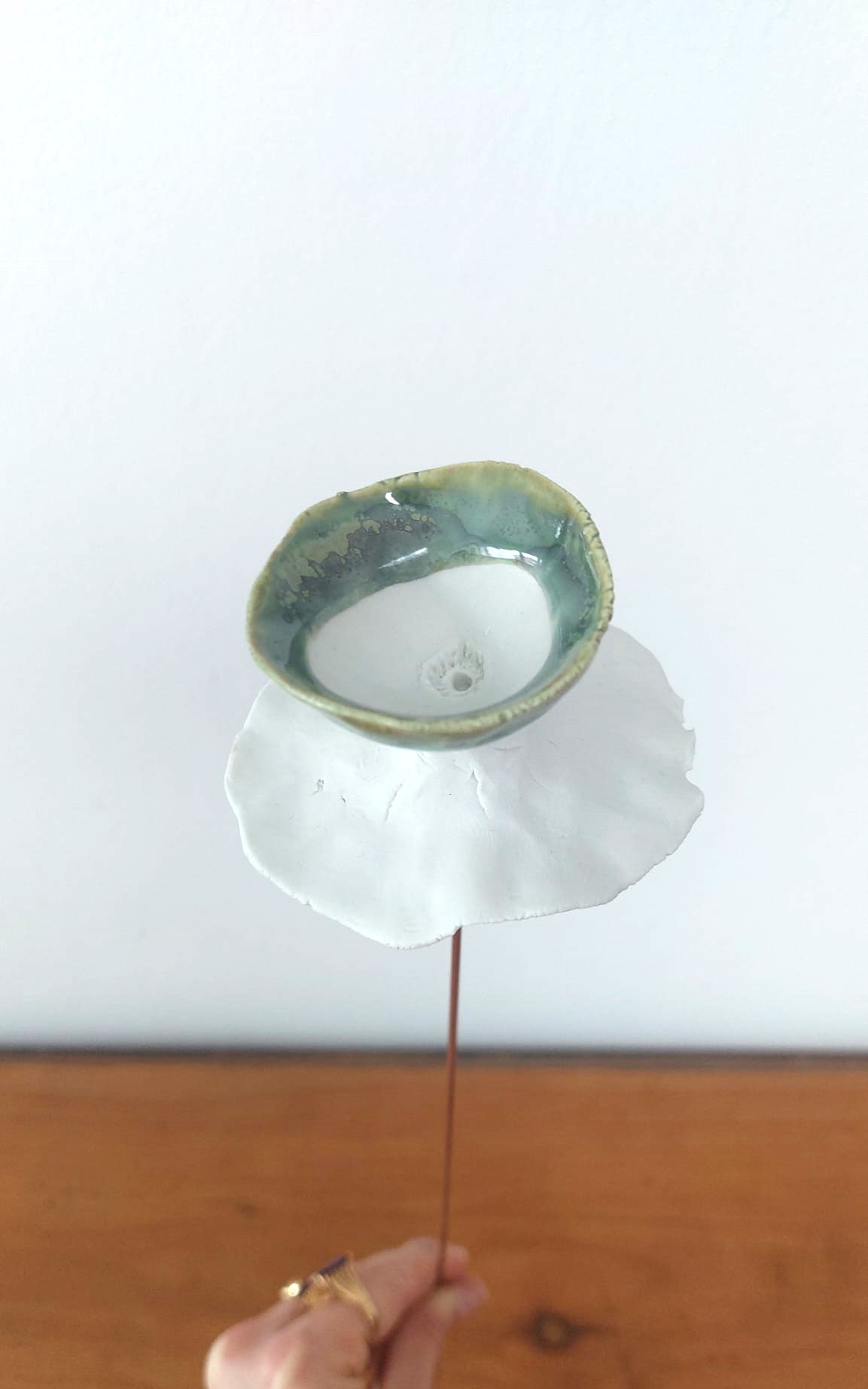 MA "PETITE FLEUR EN PORCELAINE" EMAIL VERT – Image 3