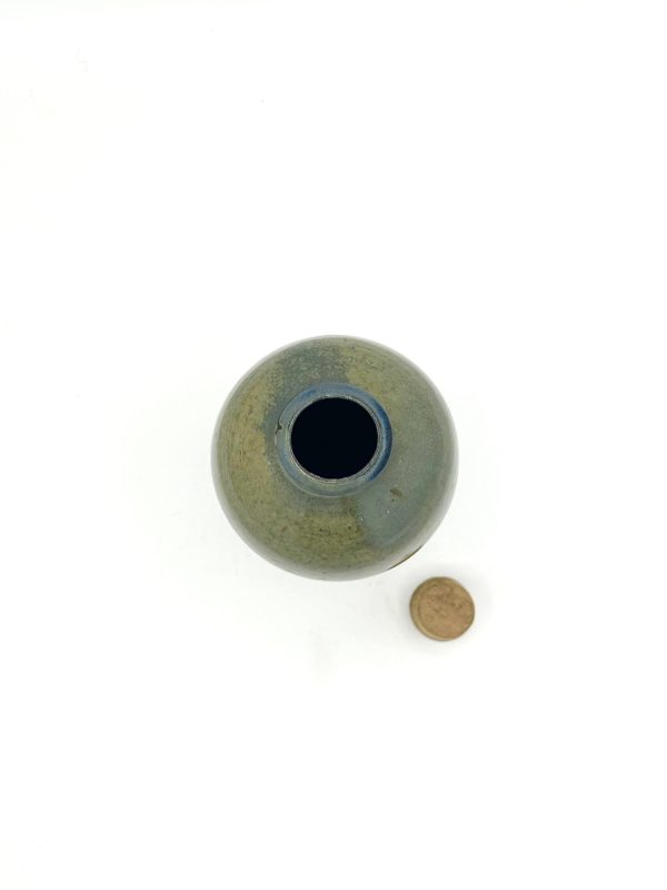 flacon en grès vert émaillé – Image 2