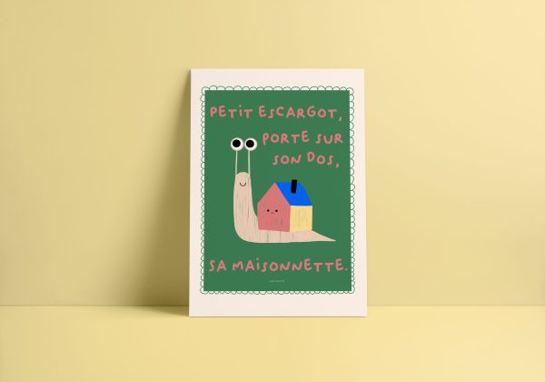 AFFICHE PETIT ESCARGOT-A3