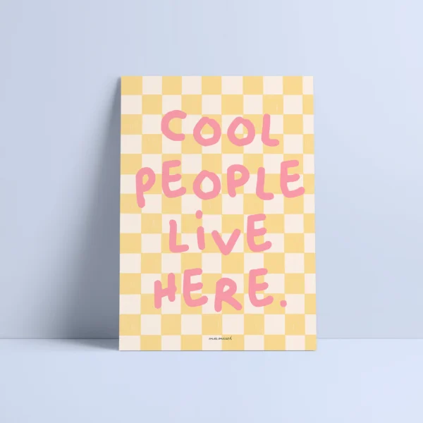 AFFICHE "COOL PEOPLE"A3