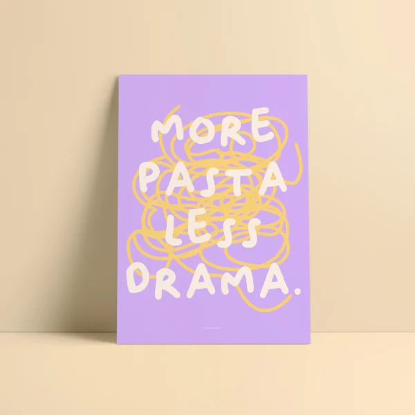 AFFICHE "PASTA DRAMA"A4