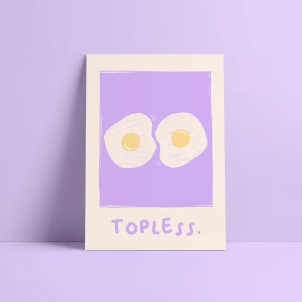 AFFICHE "TOPLESS"A4