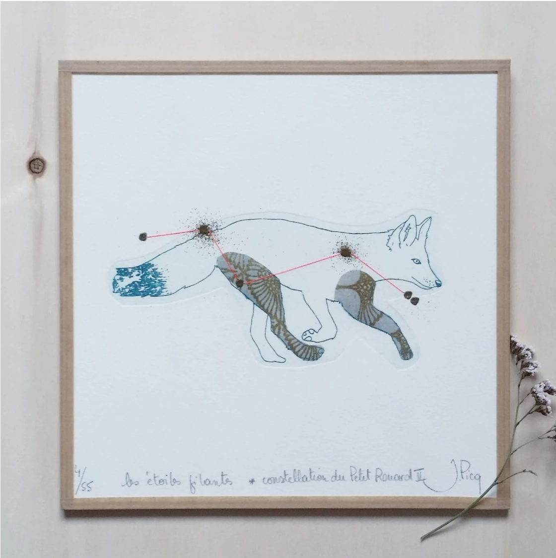 Constellation "PETIT RENARD 2" FORMAT 20x20cm