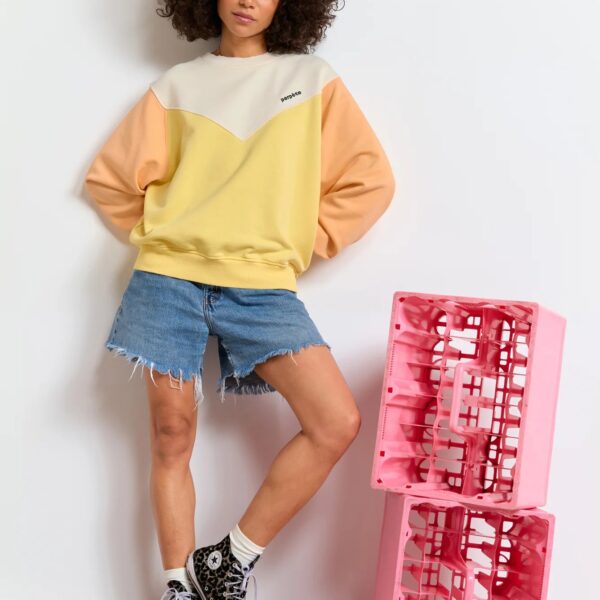 Sweat Max jaune abricot