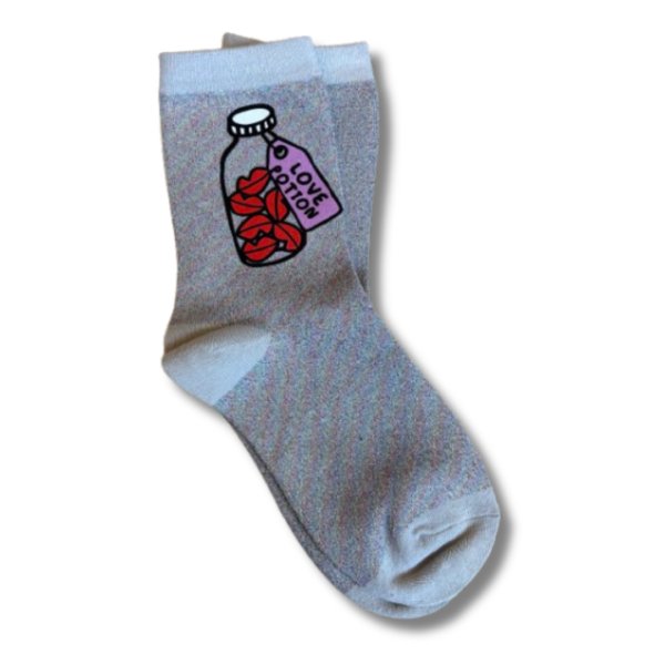 Chaussettes paillettes love potion