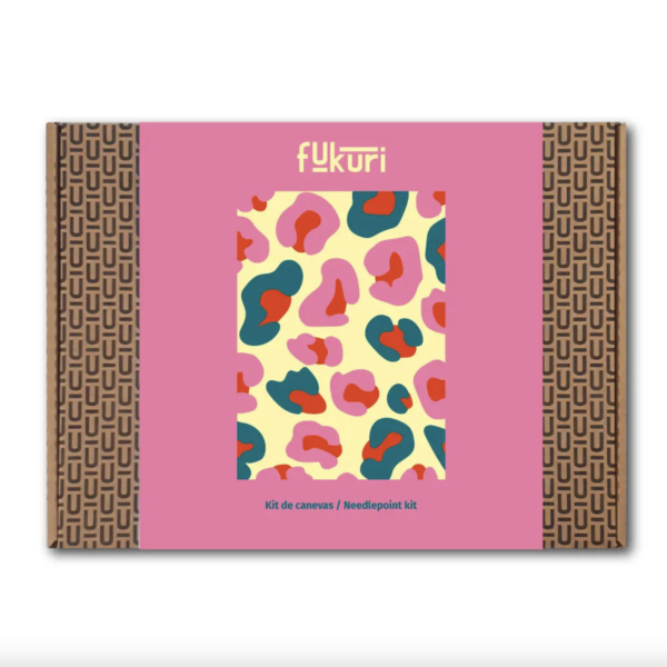 Kit Canevas - Léopard multicolore
