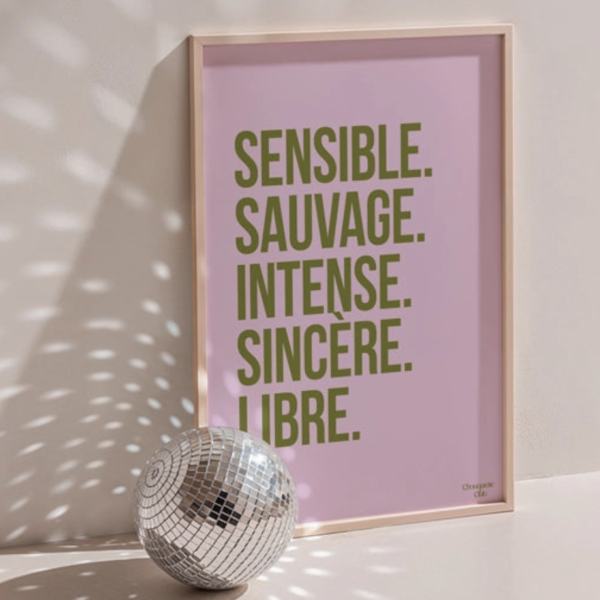 affiche sensible sauvage