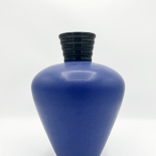 VASE AMANO BLEU COBALT EN CÉRAMIQUE – ANNÉES 50
